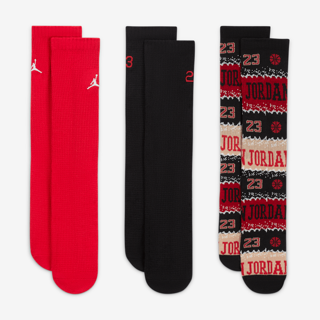 Jordan MJ Holiday Crew Socks (3 Pairs) - Image 2